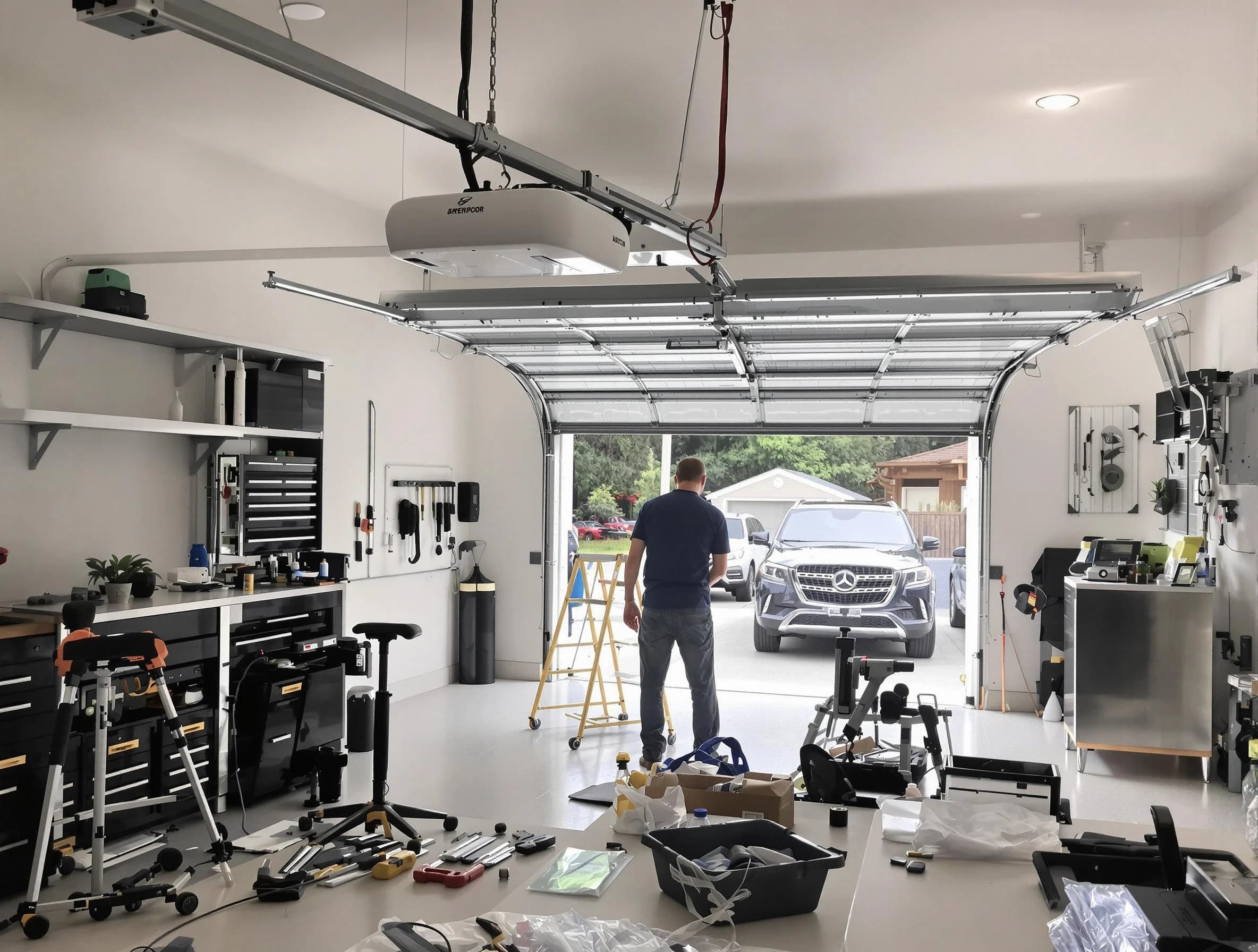 Garage door opener installation by Murray Garage Door Repair in Murray