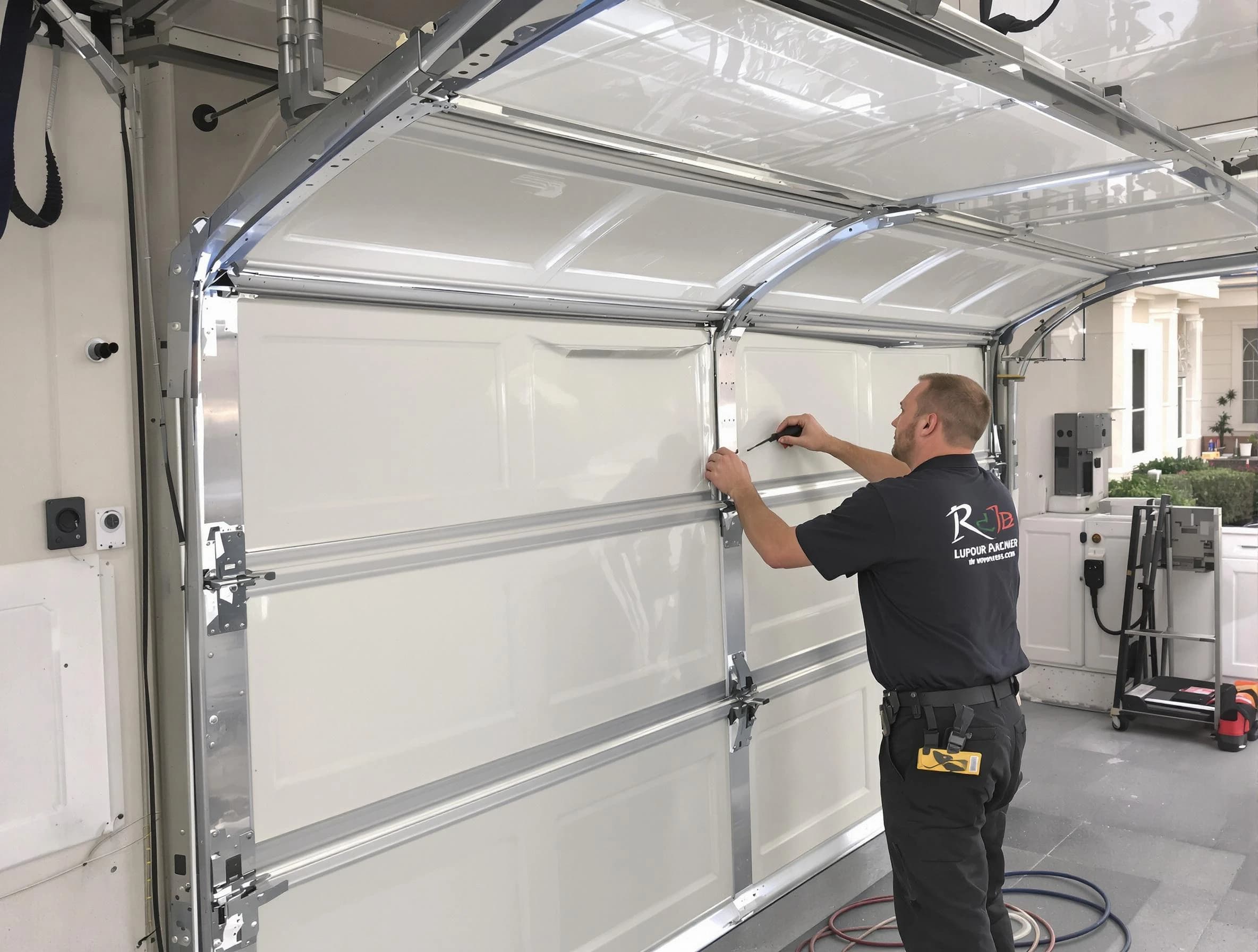 Murray Garage Door Repair professional performing panel repair in Murray